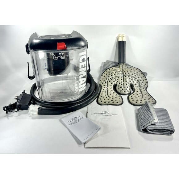 DonJoy Iceman Clear 3 Cold Therapy System AC Adapter Hose-with Pad and Manual - Picture 1 of 13